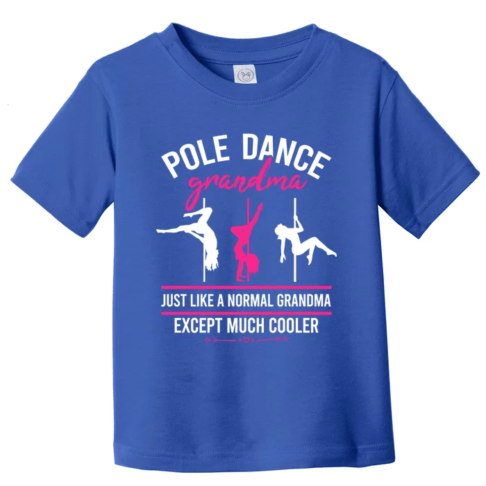 Pole Dance Grandma Dancer Mother's Day Pole Fitness Funny Gift Toddler T-Shirt