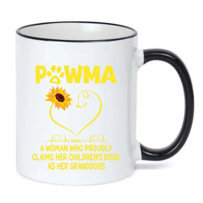 Pawma Definition Grandma Paw Mama Gift Funny For Dog Lovers Black Color Changing Mug