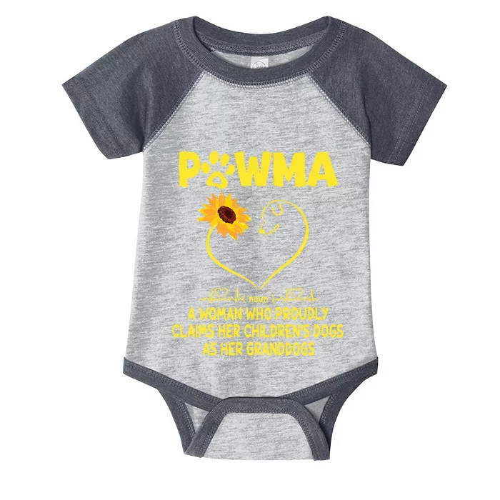 Pawma Definition Grandma Paw Mama Gift Funny For Dog Lovers Infant Baby Jersey Bodysuit