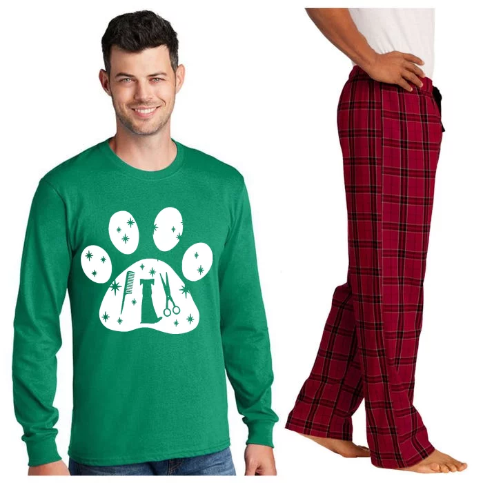 Paw Dog Groomer Long Sleeve Pajama Set