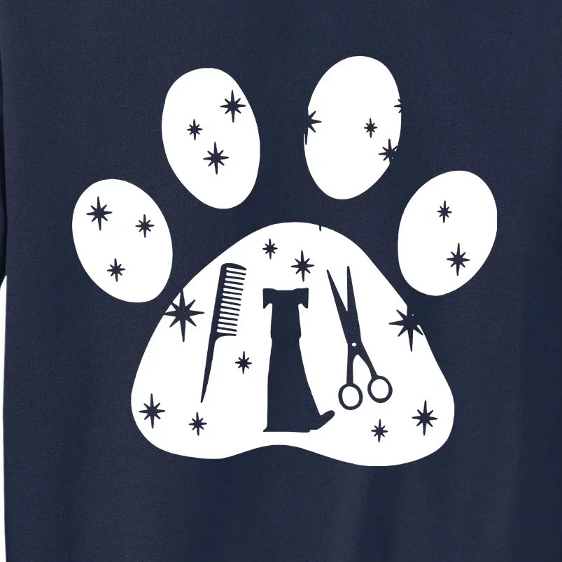 Paw Dog Groomer Tall Sweatshirt