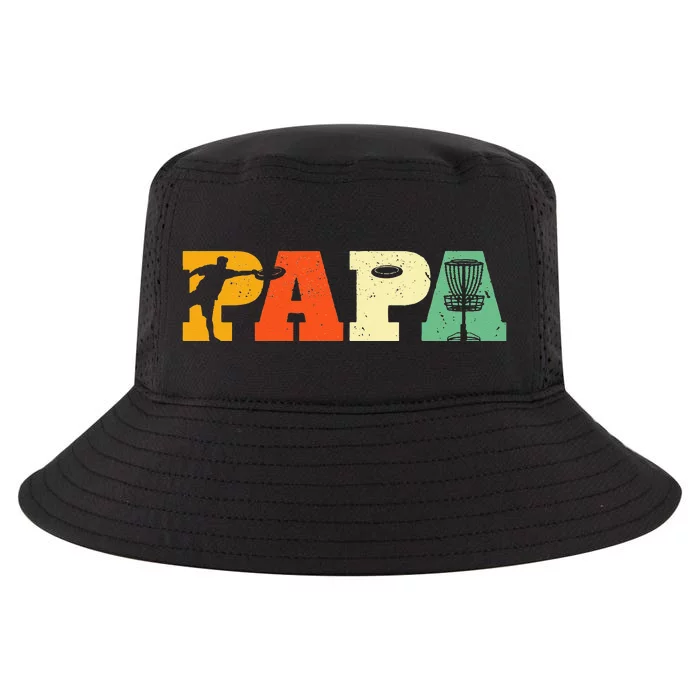 Papa Disc Golf Lover Frisbee Golfing Dad Father Sports Gifts Cool Comfort Performance Bucket Hat