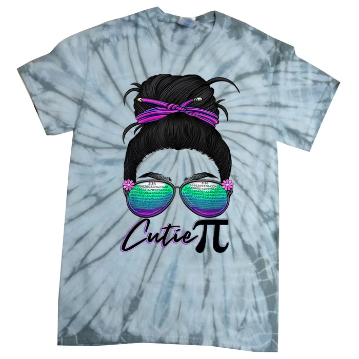 Pi Day Girl Wo Funny Math Teacher Cutie Pi Tie-Dye T-Shirt