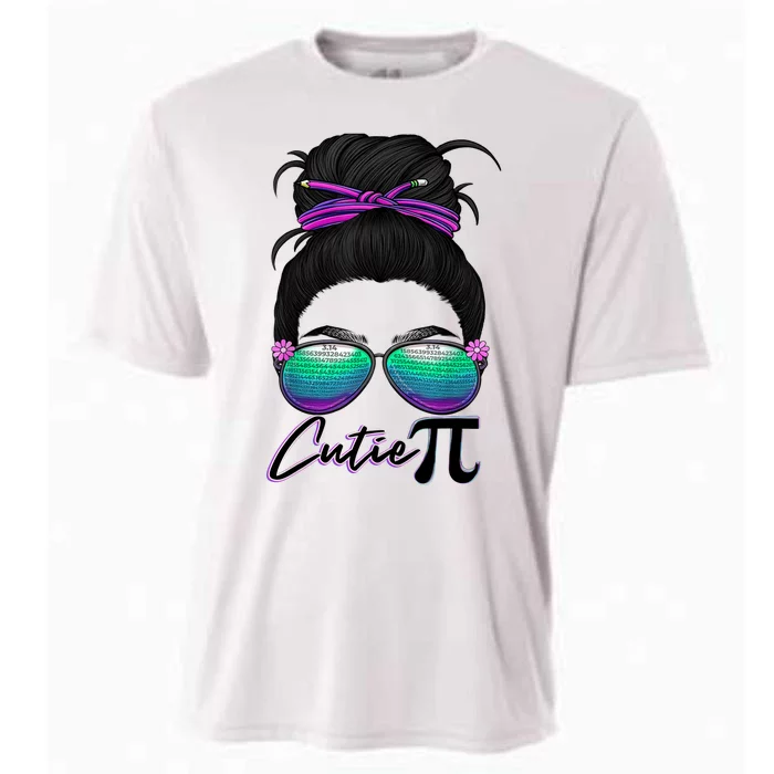 Pi Day Girl Wo Funny Math Teacher Cutie Pi Cooling Performance Crew T-Shirt