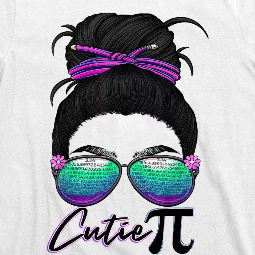 Pi Day Girl Wo Funny Math Teacher Cutie Pi T-Shirt