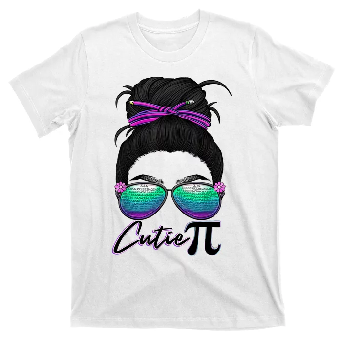 Pi Day Girl Wo Funny Math Teacher Cutie Pi T-Shirt