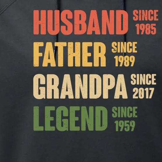 Personalized Dad Grandpa Gift Fathers Day Custom Performance Fleece Hoodie