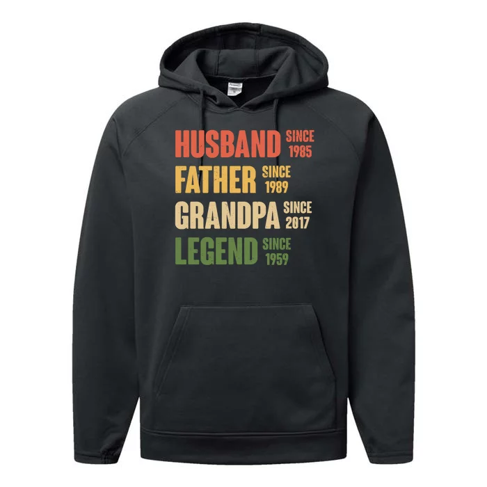 Personalized Dad Grandpa Gift Fathers Day Custom Performance Fleece Hoodie