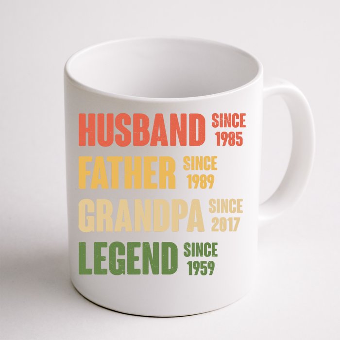 Personalized Dad Grandpa Gift Fathers Day Custom Front & Back Coffee Mug