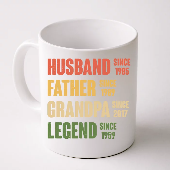 Personalized Dad Grandpa Gift Fathers Day Custom Front & Back Coffee Mug