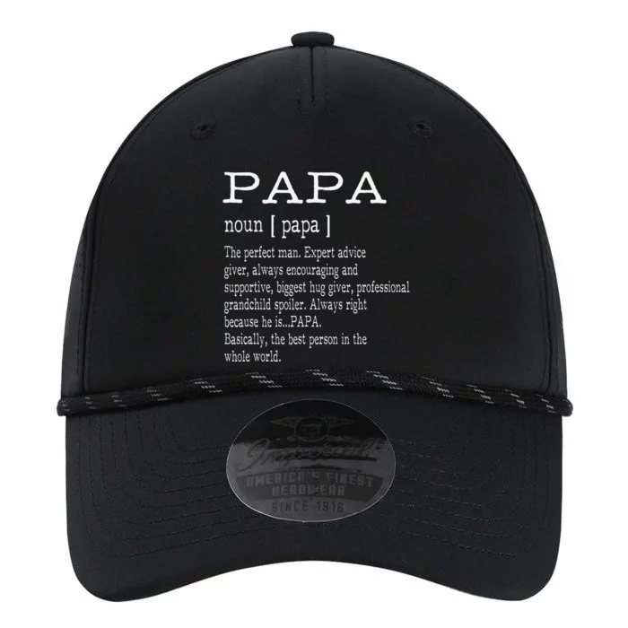 Papa Definition Grandpa Fathers Day Gifts Performance The Dyno Cap