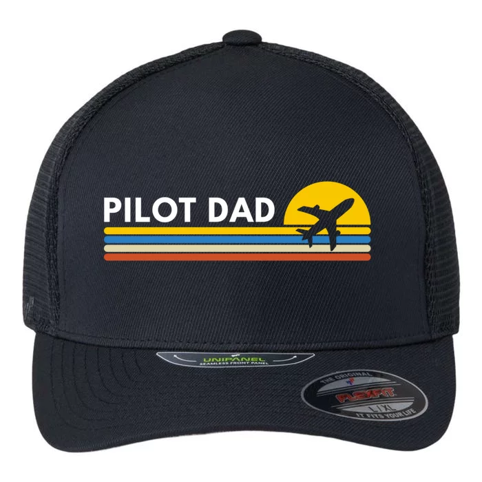 Pilot Dad Gift Flexfit Unipanel Trucker Cap