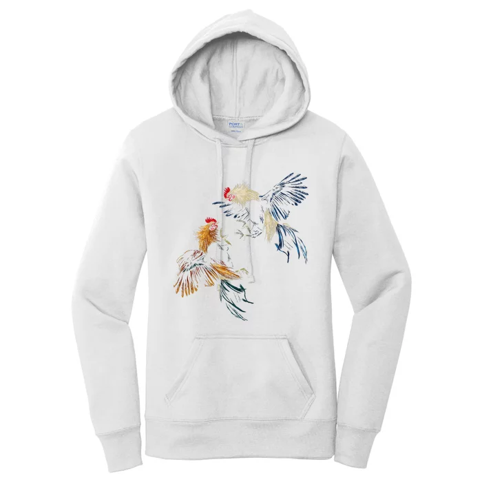 Peleas De Gallos Cockfighter Game Fowl Cockfighting Rooster Women's Pullover Hoodie