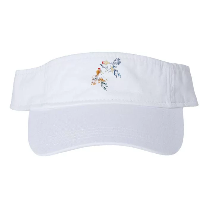 Peleas De Gallos Cockfighter Game Fowl Cockfighting Rooster Valucap Bio-Washed Visor