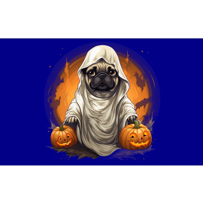 Pug Dog Ghost Funny Halloween Pumpkin For Dog Lovers Great Gift Bumper Sticker