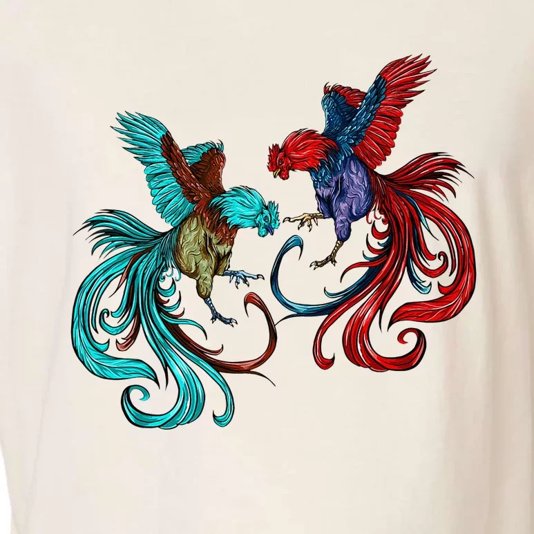 Peleas De Gallos Cockfighter Game Fowl Cockfighting Rooster Garment-Dyed Women's Muscle Tee