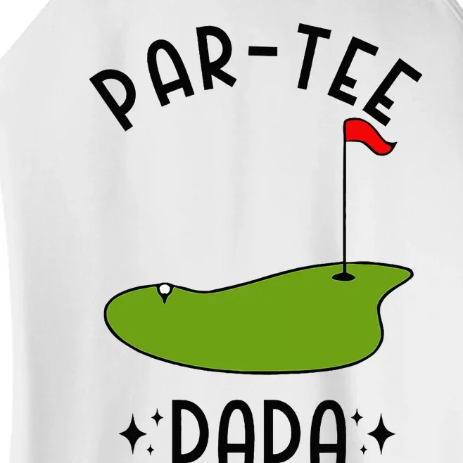 Par Dada Golf Birthday Party Dad Women’s Perfect Tri Rocker Tank