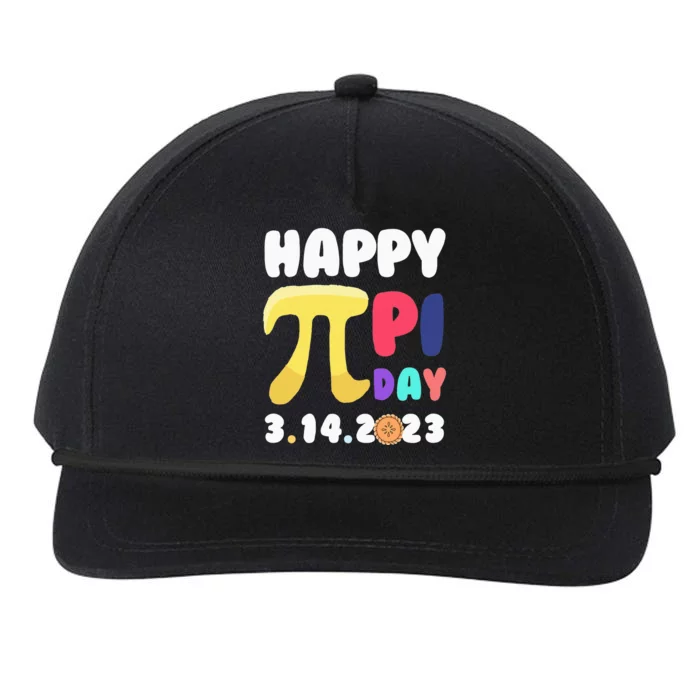 Pie Day Happy Pi Day 3.14 Pi Symbol Pi Math Snapback Five-Panel Rope Hat