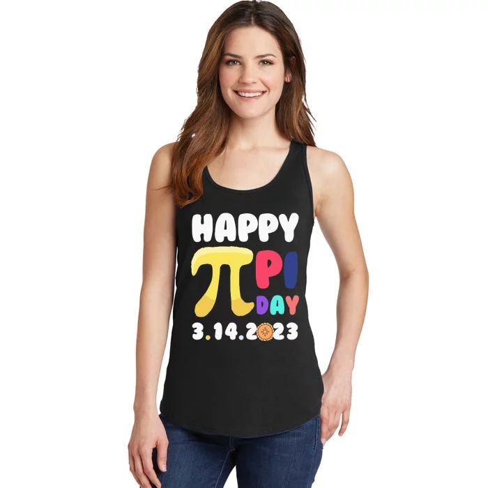 Pie Day Happy Pi Day 3.14 Pi Symbol Pi Math Ladies Essential Tank