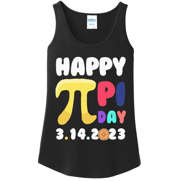 Pie Day Happy Pi Day 3.14 Pi Symbol Pi Math Ladies Essential Tank