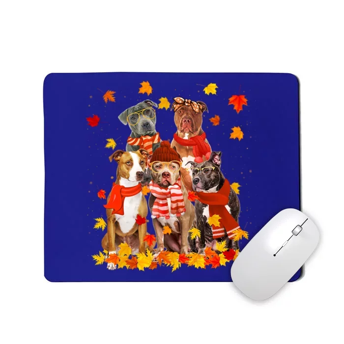 Pitbull Dog Halloween Thanksgiving Happy Hallothanksmas Great Gift Mousepad