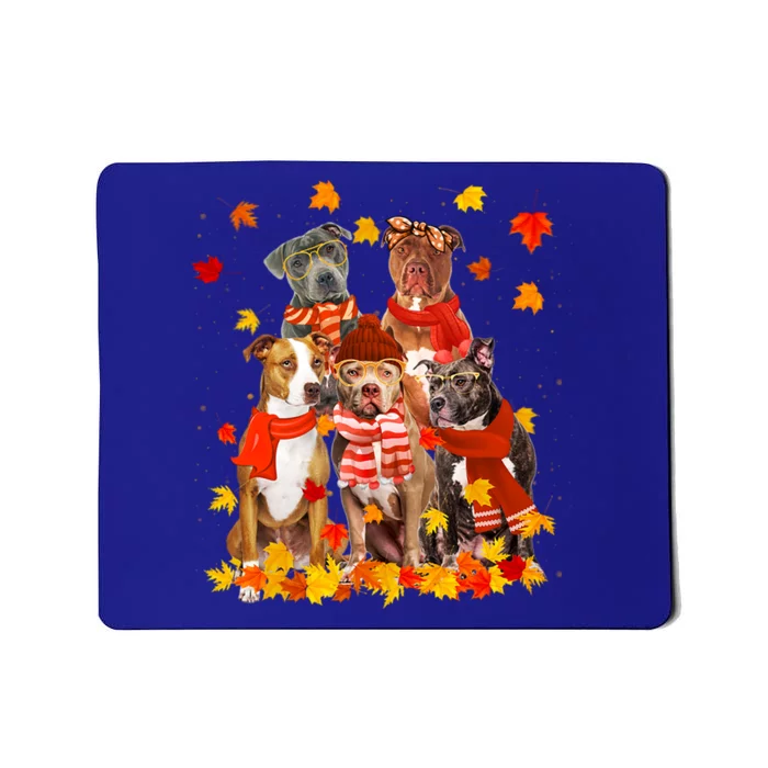 Pitbull Dog Halloween Thanksgiving Happy Hallothanksmas Great Gift Mousepad