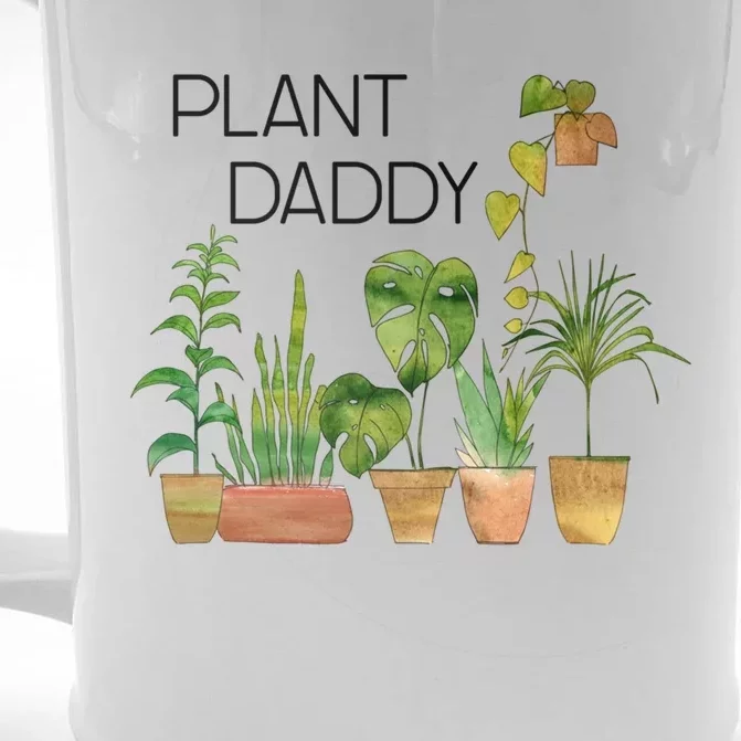 Plant Daddy House Plant Lover Monstera Dad Father Gift Cute Gift Front & Back Beer Stein