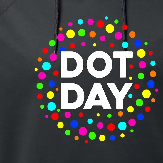 Polka Dot Happy Dot Day 2024 September 15th Gift Performance Fleece Hoodie