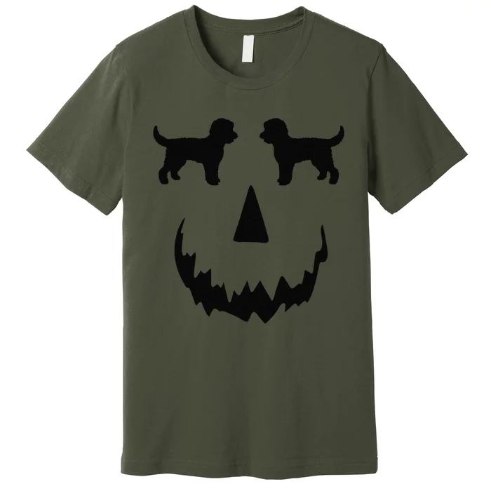 Pumpkin Doodle Halloween Goldendoodle Halloween Premium T-Shirt