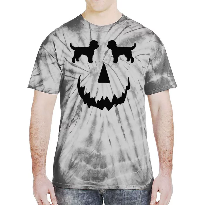 Pumpkin Doodle Halloween Goldendoodle Halloween Tie-Dye T-Shirt