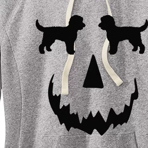 Pumpkin Doodle Halloween Goldendoodle Halloween Women's Fleece Hoodie