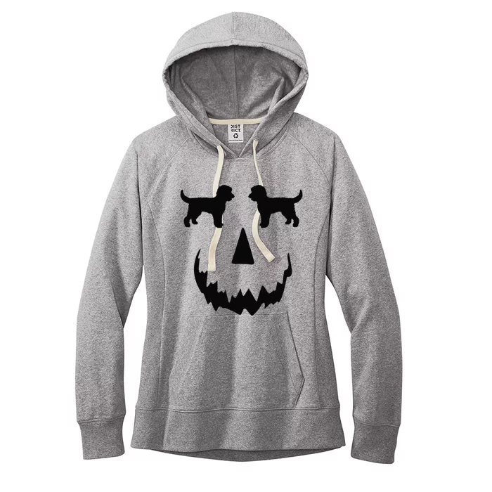 Pumpkin Doodle Halloween Goldendoodle Halloween Women's Fleece Hoodie