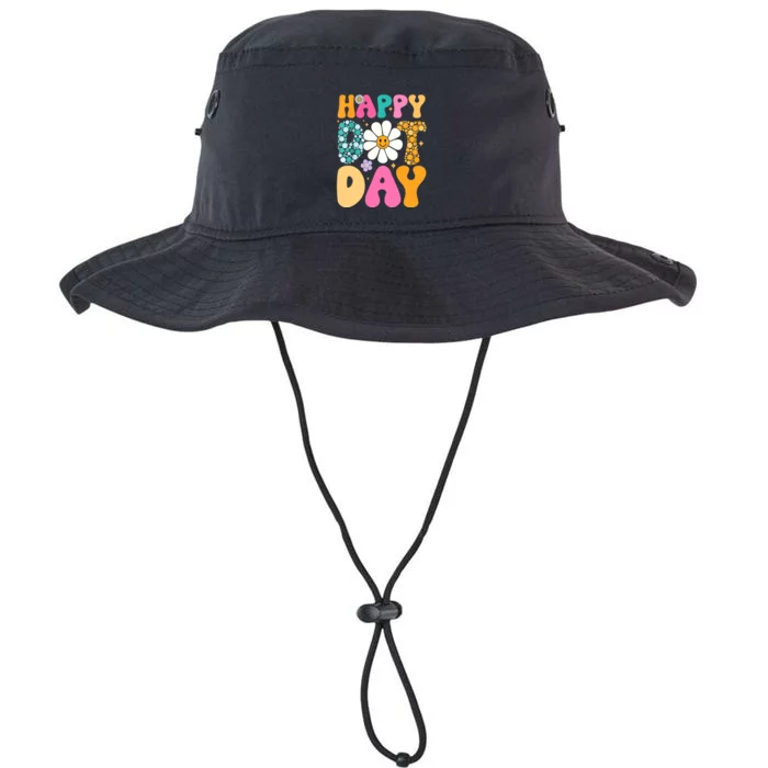 Polka Dot Hippie Flowers Smile Face Groovy Teacher Happy Dot Day Gift Legacy Cool Fit Booney Bucket Hat