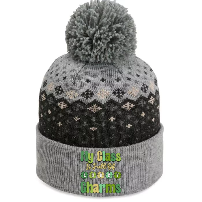 Patricks Day Irish Shamrock My Class Is Full Of Lucky Charms The Baniff Cuffed Pom Beanie