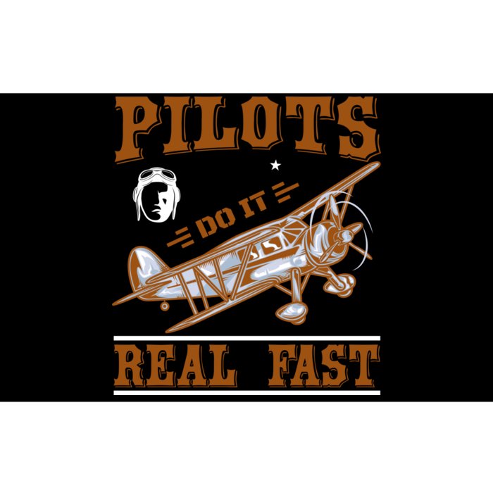 Pilots Do It Real Fast Bumper Sticker