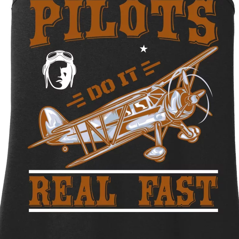 Pilots Do It Real Fast Ladies Essential Tank