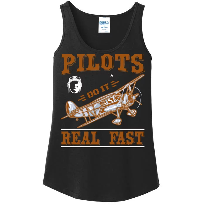 Pilots Do It Real Fast Ladies Essential Tank