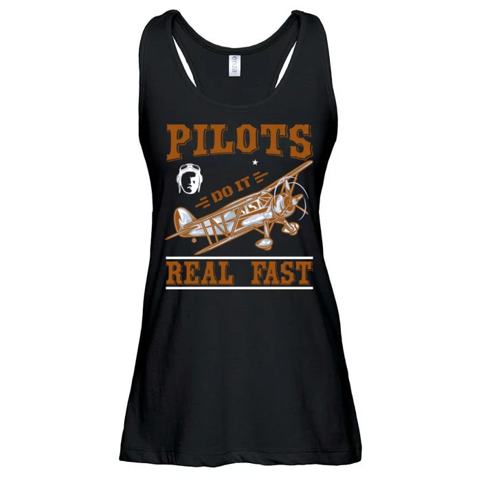 Pilots Do It Real Fast Ladies Essential Flowy Tank