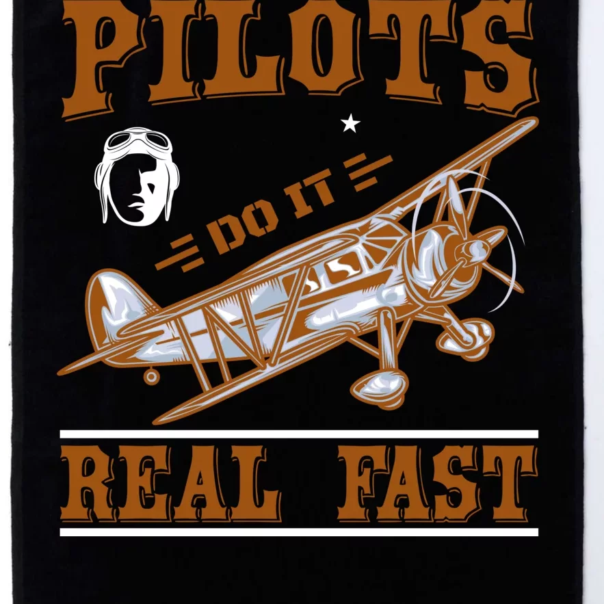 Pilots Do It Real Fast Platinum Collection Golf Towel