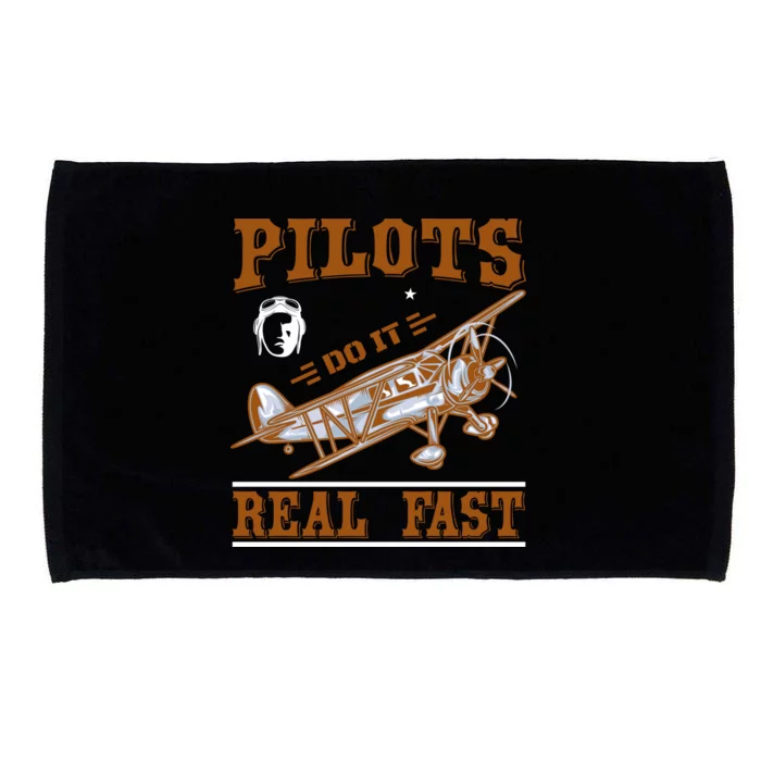 Pilots Do It Real Fast Microfiber Hand Towel