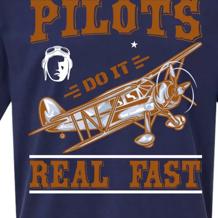 Pilots Do It Real Fast Sueded Cloud Jersey T-Shirt