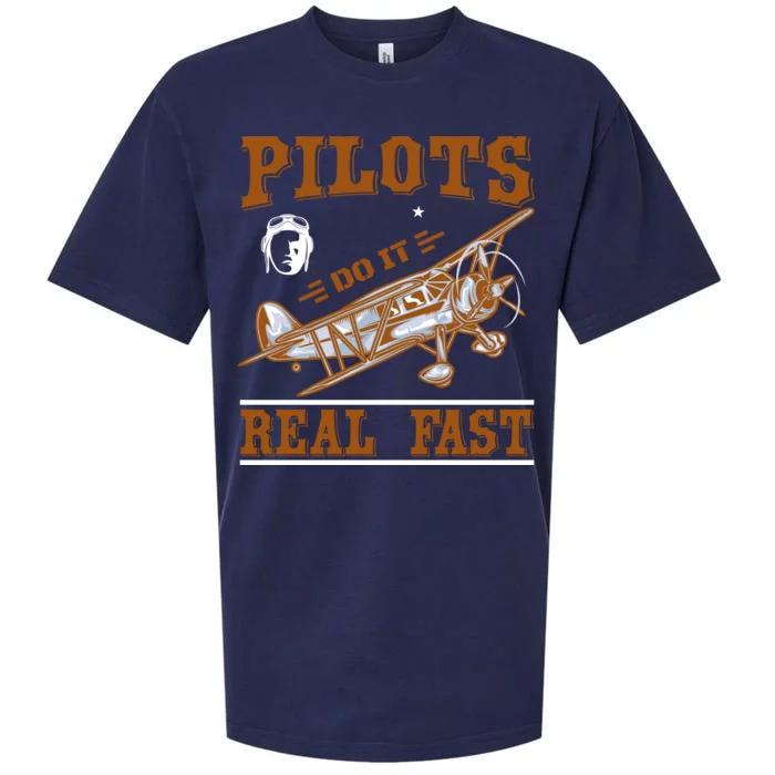 Pilots Do It Real Fast Sueded Cloud Jersey T-Shirt