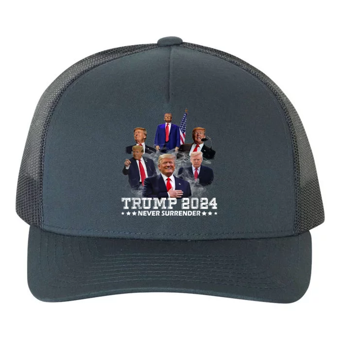 President Donald J Trump 2024 Never Surrender Yupoong Adult 5-Panel Trucker Hat