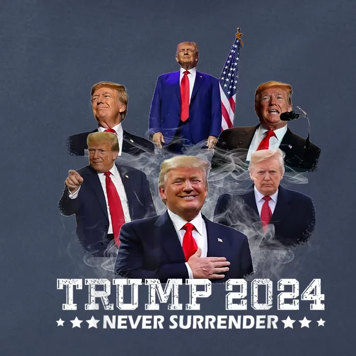 President Donald J Trump 2024 Never Surrender Zip Tote Bag