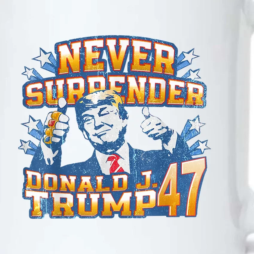 President Donald J Trump 2024 Never Surrender Black Color Changing Mug