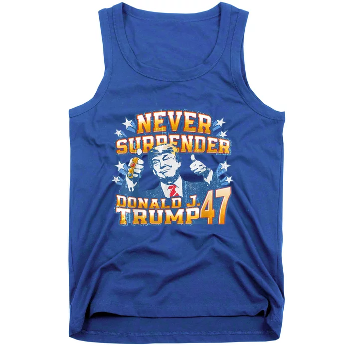 President Donald J Trump 2024 Never Surrender Tank Top