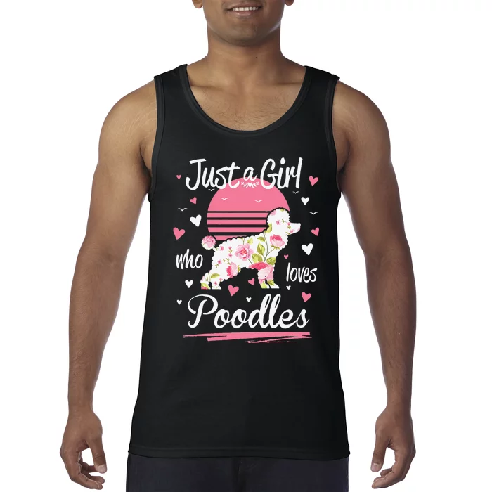 Poodle Design Just A Who Loves Poodles Tank Top