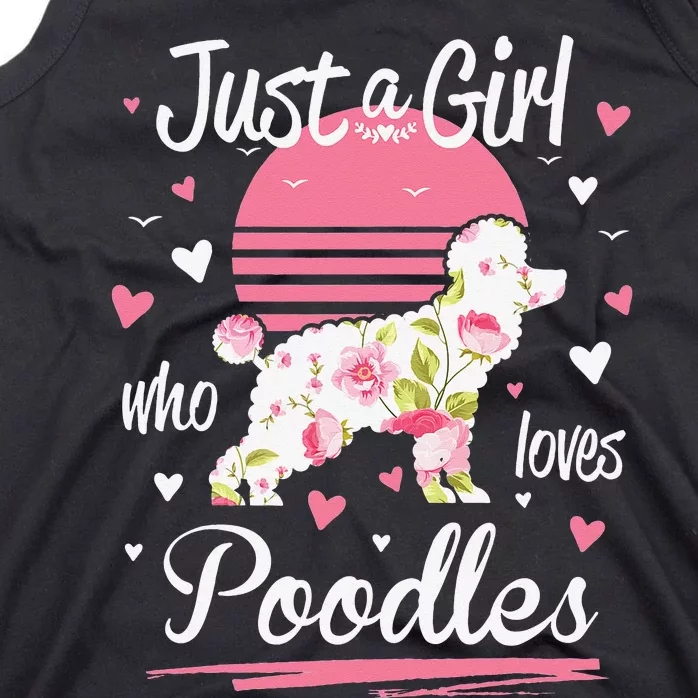 Poodle Design Just A Who Loves Poodles Tank Top