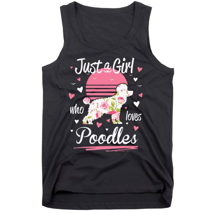 Poodle Design Just A Who Loves Poodles Tank Top