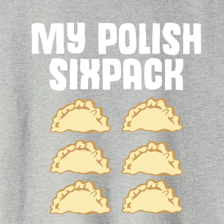 Polish Dumpling Joke Sixpack Pole Pun Polska Perogie Pierogi Cool Gift Women's Crop Top Tee